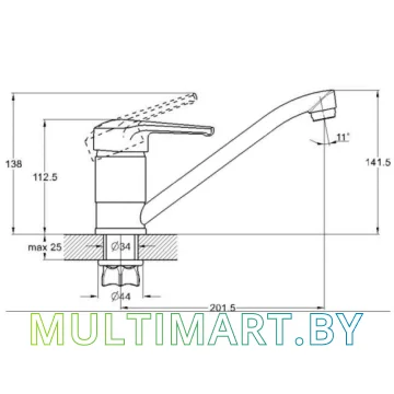 Смеситель Econoce EC0450 картинка 2